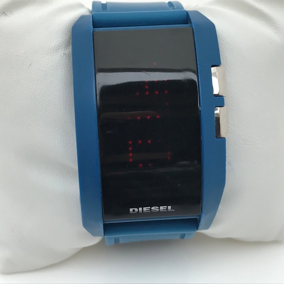 Diesel Men Watch Sport Digital Wrist Watch Blue Ru - Picture 8 of 8